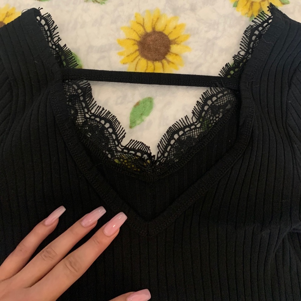 Black midi dress